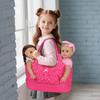 ECORELF Baby Doll Accessorie, 13 Pcs Doll Stuff Acessories Storage Diaper Bag Set for 14-18 Inch Dolls, Feeding and Caring Set Includes Diaper, Bottle etc Suitable Pretend Play view 2
