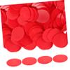 100pcs Gaming Chips Party Size Chips Math Counters Chips Bulk Playing Chips for Games Learning Math Counting Chips Entertainment Chips Board Game Tokens Red Plastic view 1