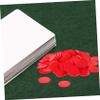 100pcs Gaming Chips Party Size Chips Math Counters Chips Bulk Playing Chips for Games Learning Math Counting Chips Entertainment Chips Board Game Tokens Red Plastic view 4