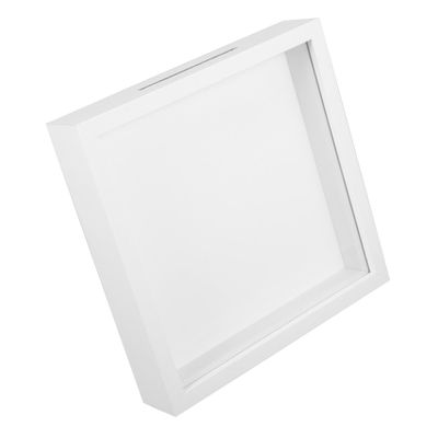 ToysCentral Basics Storage and Collection Display Frame Memory Frame Display Case with Slot Ticket Storage Desk Decor Shadow Boxes Cases Crafts Boxes Concert Ticket White PVC