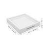 ToysCentral Basics Storage and Collection Display Frame Memory Frame Display Case with Slot Ticket Storage Desk Decor Shadow Boxes Cases Crafts Boxes Concert Ticket White PVC view 2