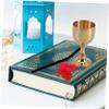 COLLBATH 2 Pairs Holy Grail Prayer Supplies Feng Shui Fish Wooden Holy Cups Rubber Fish Divination Fish Spiritual Answer Cup Fortune Telling Fish Games Plastic Dark Brown view 4