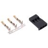 aqxreight 100 Sets 3 Pin Fem and M Plug Housing Crimp Terminal Connector Kit Compatible for JR Servo Plug KitM Fem Connector Crimp Pin Formance Application view 2