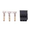 aqxreight 100 Sets 3 Pin Fem and M Plug Housing Crimp Terminal Connector Kit Compatible for JR Servo Plug KitM Fem Connector Crimp Pin Formance Application view 3