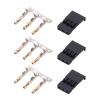 aqxreight 100 Sets 3 Pin Fem and M Plug Housing Crimp Terminal Connector Kit Compatible for JR Servo Plug KitM Fem Connector Crimp Pin Formance Application view 4