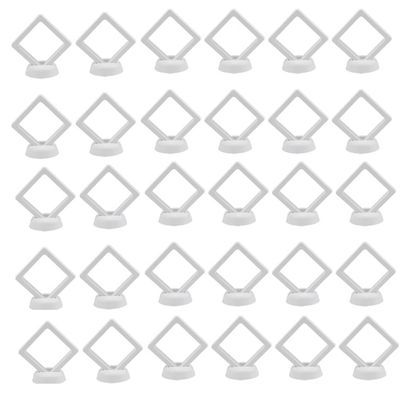AYQEBNC 30 Pcs 3D Floating Coin Display Frame Stand Storage Boxes for Jewelry Ring Earrings Coin Medals Challenge Medal Holder B Easy to Use