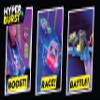Hyper Burst Battle Racers Green Raider Car & Launcher | Over 600+ MPH Scale Speed! | Racing Micro Scale Cars and Battle Action Toys Green | Ages 5+ view 2