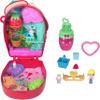 Polly Pocket Dolls and Playset, Strawberry Picnic Bunny Compact, Travel Toy with 1 Micro Doll, Pet, Fruit Themed Accessories view 2