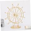 ABOOFAN Creative Ferris Wheel Decor for Living Elegant Sky Wheel Adornment with Stable Round Base Unique Design for Home and Office Desk Decoration Gold Finish view 3