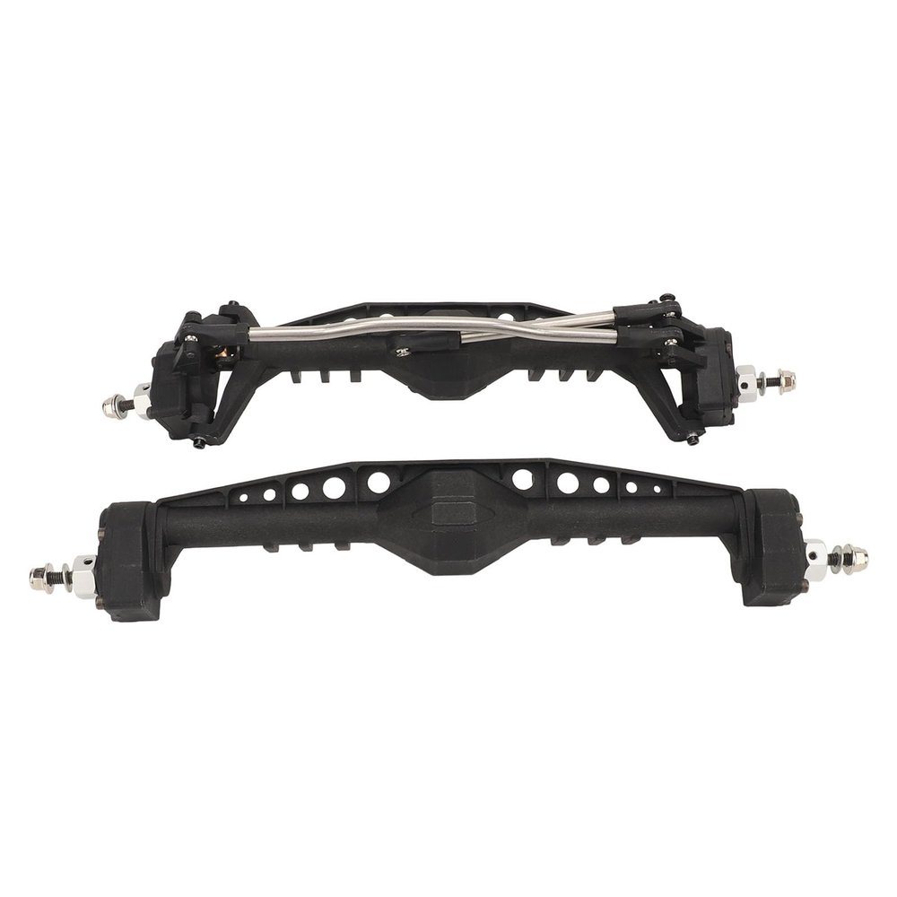 2pcs Climbing Car Front Rear Axle Steel RC Car Axle Housing for Axial 1/10 Capra 1.9 UTB Crawler