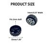 30PCS Toy Car Wheel 35mm Plastic Car Wheel with Round Shaft Axles for RC Car Truck Robot DIY Model Toy Building Parts (Style 1) view 3