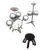 aqxreight Kids Jazz Drum Set 7 Drums Loud Sound Compact Beginner Drum Kit with Stool for 3 Years Old Above Professional Design Kids Drum SetKids Jazz Drum SetKids Jazz Drum KitToddler Drum view 2