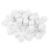 FUNNETOYU 50pcs 16mm Blank Acrylic Dice for Board Games DIY Custom Writing Smooth Surface Six-Sided Dice for Tabletop Role Play Classroom Use Math Teaching view 1