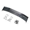 1/10 Scale for RC Car Plastic Rear Wing Spolier Carbon Fiber Pattern with Aluminum Support Drift On Road Touring Model Hobby(Yellow) view 2