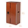 Back2School Express Chef's Station Kids Wooden Pretend Kitchen Refrigerator, Play Kitchen, Dark Walnut view 2
