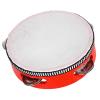 Acouto Kids Tambourine with Ergonomic Handle | Wood, Bright Sound | for Music Education & Fun (20.3cm/8in) view 1