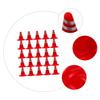 BESPORTBLE 25Pcs DIY Traffic Sign with Road Cones and Simulation Roadblocks for Sand Table Play Educational Traffic Knowledge Model for Parties and Traffic Demonstration view 3