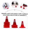BESPORTBLE 25Pcs DIY Traffic Sign with Road Cones and Simulation Roadblocks for Sand Table Play Educational Traffic Knowledge Model for Parties and Traffic Demonstration view 4