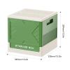 Aramox 37L Building Blocks Storage Container, Toys Storage Box with Building Baseplate, Foldable Stackable Organizer for Home, Craft Table Set Accessories (Green) view 2