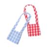 SHINEOFI 2pcs Doll Mini Canvas Bags Cute Plaid Pattern Miniature Crossbody Bags for Plush Doll Carrying Accessories Miniatures Toy Photography Props view 1