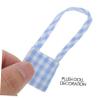 SHINEOFI 2pcs Doll Mini Canvas Bags Cute Plaid Pattern Miniature Crossbody Bags for Plush Doll Carrying Accessories Miniatures Toy Photography Props view 3