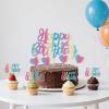 13 PCS Happy Birthday Cake Topper Set, Glitter Birthday Cupcake Topper with Heart Cake Topper Decoration for Kids Boys Girls Birthday Party Supplies view 3