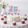 13 PCS Happy Birthday Cake Topper Set, Glitter Birthday Cupcake Topper with Heart Cake Topper Decoration for Kids Boys Girls Birthday Party Supplies view 4