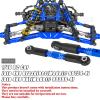 RCarmubWow Upgrades Part for 1/10 Jato 4X4(VXL),RC Driveshafts,Shock Absorber,Suspension Arms,Shock Towers,Caster Blocks,Steering Block,Stub Axle Carriers,Turnbuckles,Wing Mount w/Washer,Navy Blue view 2