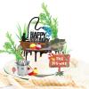 13pcs Fishing Cake Topper, Fishing Birthday Party Decorations with Seaweed Bucket Fish Happy Birthday Cake Decor for Theme Party Supplies Retirement Celebrations view 4