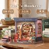CUTEBEE Book Nook Kit - DIY Miniature House Dollhouse Kit for Adults and Teens, Booknook Tiny House Bookstore Library Bookshelf Decor 3D Wooden Puzzle, Gifts for Family, Friends (Jacks Bookery) view 2
