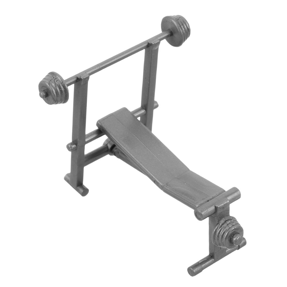 YARNOW Miniature Gym Equipment for Dollhouses DIY Workout Accessories with Weight Bench and Dumbbells Unique Design for Indoor Micro Scenes for Fitness Enthusiasts