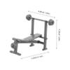 YARNOW Miniature Gym Equipment for Dollhouses DIY Workout Accessories with Weight Bench and Dumbbells Unique Design for Indoor Micro Scenes for Fitness Enthusiasts view 2