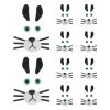 Homoyoyo 10 Sets DIY Plush Dog Accessories - Soft Safety Nose Mouth Beard Eyes Ears for Stuffed Animals Craft Supplies for Puppy Doll Stuffed Animal Toy view 1