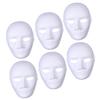 Abaodam 6Pcs DIY Unpainted Masks for Blank Pulp Masquerade Masks for Favors for Birthdays Carnivals School Events and Halloween view 1
