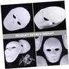 Abaodam 6Pcs DIY Unpainted Masks for Blank Pulp Masquerade Masks for Favors for Birthdays Carnivals School Events and Halloween view 3