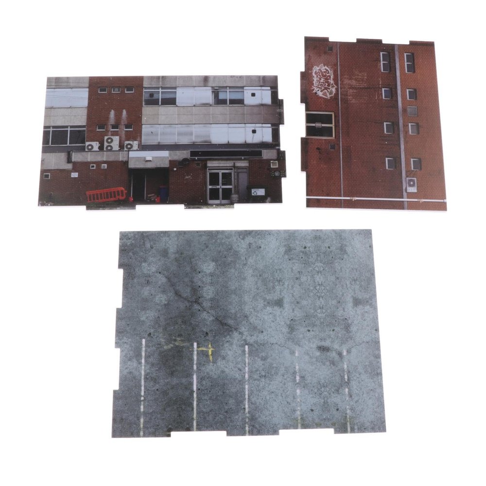 DYNWAVE 1/64 Model Car Scene Diorama Vehicle Scene Toy Layout Photo Props Decoration Diecast Car Display Mini Automobile Model Garage