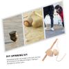 YARNOW 1Set Wooden Spinning Tops Retro for Outdoor Fun Educational Table Games for Adults for Balance and Coordination Skills view 4