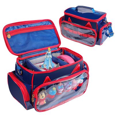 Ottkids Carrying Case Compatible with Toniebox 2 & 1, Storage Bag Organizer for Tonies Starter Set, Headphones & Accessories, Portable Travel Bag with Handle and Adjustable Shoulder Strap(Dark Blue)