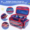 Ottkids Carrying Case Compatible with Toniebox 2 & 1, Storage Bag Organizer for Tonies Starter Set, Headphones & Accessories, Portable Travel Bag with Handle and Adjustable Shoulder Strap(Dark Blue) view 4