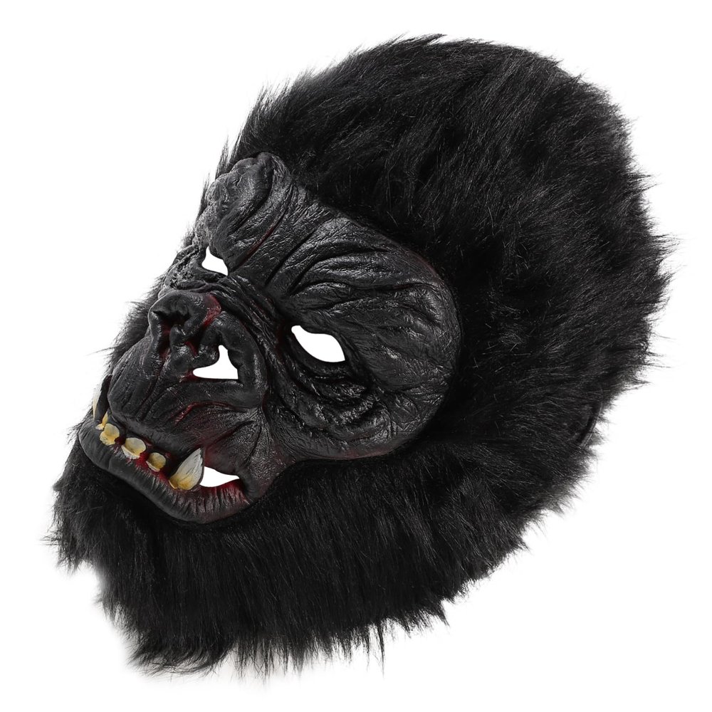 Abaodam Halloween Gorilla Head Mask for Cosplay Party Masquerade Material Photo Prop for Fancy Dress Carnival Festival Celebrations
