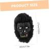 Abaodam Halloween Gorilla Head Mask for Cosplay Party Masquerade Material Photo Prop for Fancy Dress Carnival Festival Celebrations view 2