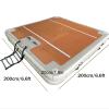 3x3m Inflatable Floating Yoga Mat, EVA Anti-Slip Water Platform for 3-8 People, Quick Inflation & Electric Pump, Floating Dock for Sunbathing & Relaxing(2 * 2m/6.6 * 6.6ft) view 4