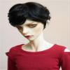 1/3 1/4 1/6 1/8 1/12 BJD Male Doll Wig Doll Hair Short Hair (Black) for Male Movable Doll Action FigureJointed Doll DIY Toys(1/6) view 1