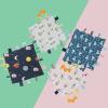 Soft Velvet Silicone Teether Baby Saliva Towel Comfortable Appease Blanket for Infant Visual Development (Star Sky Pattern) view 4