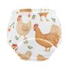JUNZAN Cartoon Pet Chicken White Underwear Potty Training Pants Reusable Cotton Short Underwear Infant Boxer Briefs 3T view 4