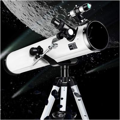 114mm Telescopes for Astronomy Beginners,Astronomical Telescope,PortableTelescope for Beginners,Kids and Adult with Alum