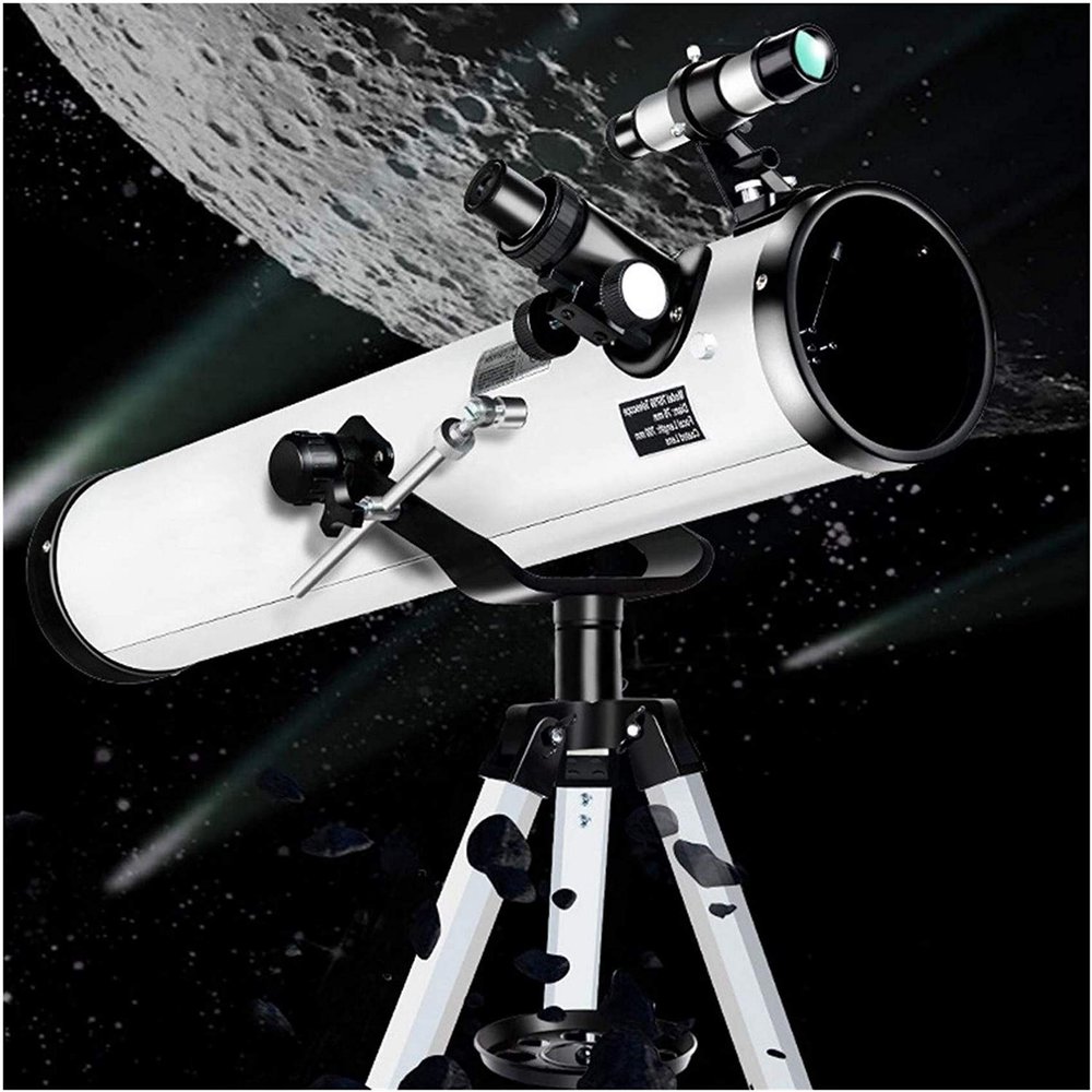 114mm Telescopes for Astronomy Beginners,Astronomical Telescope,PortableTelescope for Beginners,Kids and Adult with Alum