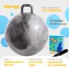 Upper Rider Clouds Hopper Ball for Kids,20 Inch Bouncy Ball with Handle,Grey Inflatable Hippity Hop for Boys Girls Aged 6-12, Indoor Outdoor Jumping Toys Gift with Pump view 3