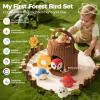 Evoceler Surprise Tree Stump with Birds, Rattle, Crinkle Paper,Squeaker & Mirror | Soft Montessori Toys for 6 Month Old Babies | Sensory Toddlers 1-3, 1 Year Old Boy Girl Gifts, Baby Toys 6-12 Months view 2