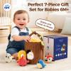 Evoceler Surprise Tree Stump with Birds, Rattle, Crinkle Paper,Squeaker & Mirror | Soft Montessori Toys for 6 Month Old Babies | Sensory Toddlers 1-3, 1 Year Old Boy Girl Gifts, Baby Toys 6-12 Months view 4